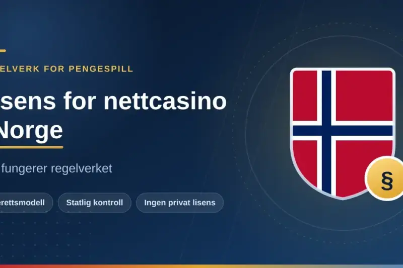 Lisens for nettcasino i Norge: slik fungerer regelverket