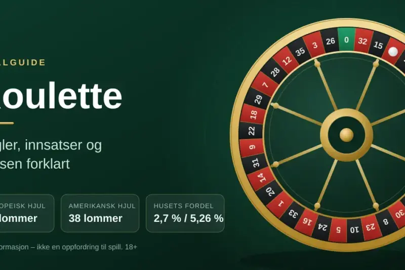 Roulette: regler, innsatser og oddsen forklart