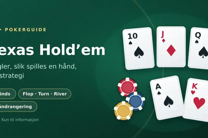 Texas Hold’em: regler, slik spilles en hånd, og strategi